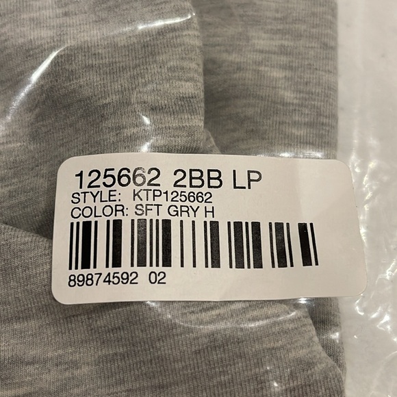 NEW Pure J Jill WOMENS LARGE PETITE Gray Stretch Long-Sleeve Shirttail Tee Shirt - Picture 16 of 16